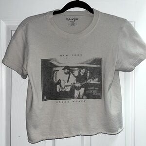 john galt brandy melville tan graphic tee